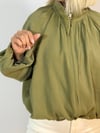 9801 Dik Yaka, Fermuarlı, Astarlı, Modal, Bomber Ceket