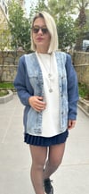 ETEĞİ TRİKO JEAN GARNİLİ HIRKA