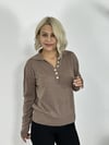 ZR65 POLO YAKA, DÜĞME DETAY, SİMLİ BLUZ