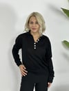 ZR65 POLO YAKA, DÜĞME DETAY, SİMLİ BLUZ