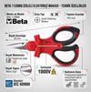 Beta 1128MQ İzoleli Elektrikçi Paslanmaz Conta Makası 145 mm
