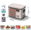 Coolist CLK60D 12/24V/220Volt 59 Litre Çift Bölmeli Outdoor Kompresörlü Bluetooth Bağlantılı Oto Buzdolabı