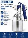 Cora 4001 Alttan Depolu Boya Tabancası 2.0 mm