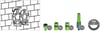 Daye DY62215B Hortum Seti Duvar Monteli Tambur 1/2- 15 metre