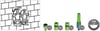 Daye DY62215B Hortum Seti Duvar Monteli Tambur 1/2- 15 metre