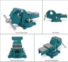 Eurostar HD12150 Tezgah Mengenesi Döner Tabanlı 150mm