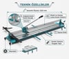Eurostar HF16155 Profesyonel Seramik ve Granit Kesme Makinası 1550 mm