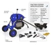 Factor CCE1100 1100 W Ağır Tip Elektrikli Kanal ve Gider Açma Makinesi Ø 50–200 mm