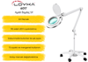 Loyka 6017 Ayaklı LED Büyüteç 5X - T5 Tekerlekli Işıklı Büyüteç