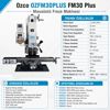 Ozco FM30 Plus Masaüstü Freze Makinesi | Profesyonel Metal İşleme Frezesi