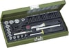 Proxxon 23070 Cırcırlı Kollu Lokma ve Bits Takımı 1/4˝ - 39 Parçalı
