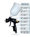 SPRAYTECH DV1 1.3 mm Üstten Depolu Boya Tabancası | Profesyonel Boya Püskürtme Tabancası