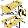 WORKPRO WP289026 Katlanabilir Çalışma Tezgâhı  70Kg