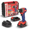 WORKPRO WP390022 20Volt 2.0Ah Li-ion 65Nm. Çift Akülü Kömürsüz Profesyonel Şarjlı Matkap