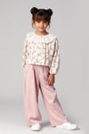Tuffy Kız Çocuk Müslin Pantolonlu İkili Takım-02795