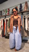 Bebe Mavisi, Kemerli Bol Kesim Pantolon