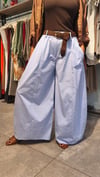 Bebe Mavisi, Kemerli Bol Kesim Pantolon