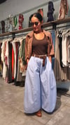 Bebe Mavisi, Kemerli Bol Kesim Pantolon