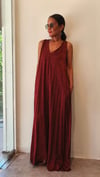 Bordo Leopar Elbise