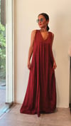 Bordo Leopar Elbise