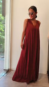 Bordo Leopar Elbise