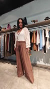 Kahve İpek Pantolon