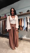 Kahve İpek Pantolon