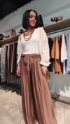 Kahve İpek Pantolon