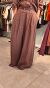Kahve Keten Pantolon