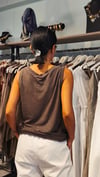 Kahve,Yaka Gümüş Detaylı Atlet&Bluz