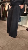 Lacivert Keten Pantolon