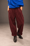 Mürdüm, Düz Kemerli Pantolon