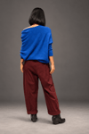 Mürdüm, Düz Kemerli Pantolon