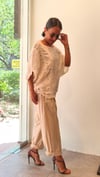 Natural Dantel İşlemeli, Cotton Salaş Bluz