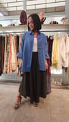 Saks Mavi Oversize Gömlek