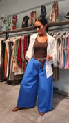 Saks Mavisi, Kemerli Bol Kesim Pantolon
