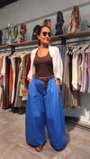 Saks Mavisi, Kemerli Bol Kesim Pantolon