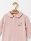 KD54135.ORGANİK BEBE YAKALI BASKILI TULUM 1-3/3-6/6-9AY