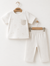 KD63002.PALMİYE BASKILI TİŞÖRT PANTOLON TAKIM 6-9/9-12/18-24/24-36AY