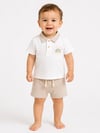 KD63003.POLO YAKA BASKILI TİŞÖRT ŞORT TAKIM 6-9/9-12/18-24/24-36AY