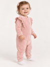 KD63123.KADİFE FIRKIRLI KIZ BEBEK TULUM 3-6/6-9/9-12/18-24 AY