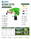 Yüzüak Atom 15 PC Yağmurlama Başlığı