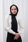 Dama Desen Jakar Şal - Siyah