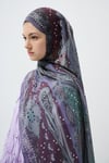 Layali İpeksi Şal - Bordo