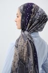 Layali İpeksi Şal - Lacivert