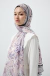 Riya Lila İpeksi Şal - Lila