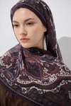 Safir İpeksi Şal - Mor