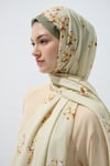 Zahra Pamuklu Şal - Haki