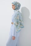 Zahra Pamuklu Şal - Mavi