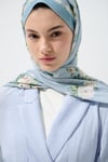 Zahra Pamuklu Şal - Mavi